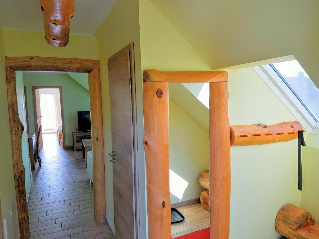 TV a/nebo společenská místnost v ubytování Ferienwohnung am Mühlstein