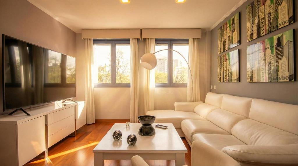 Posezení v ubytování Luxury apt in Plaza de España - FREE parking