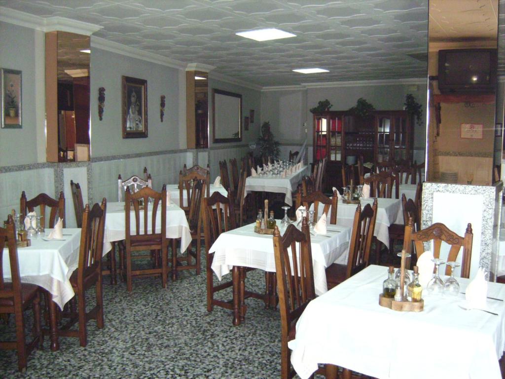 Restaurace v ubytování Hostal El Polígono