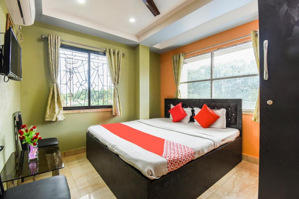 Giường trong phòng chung tại Hotel O Galaxy