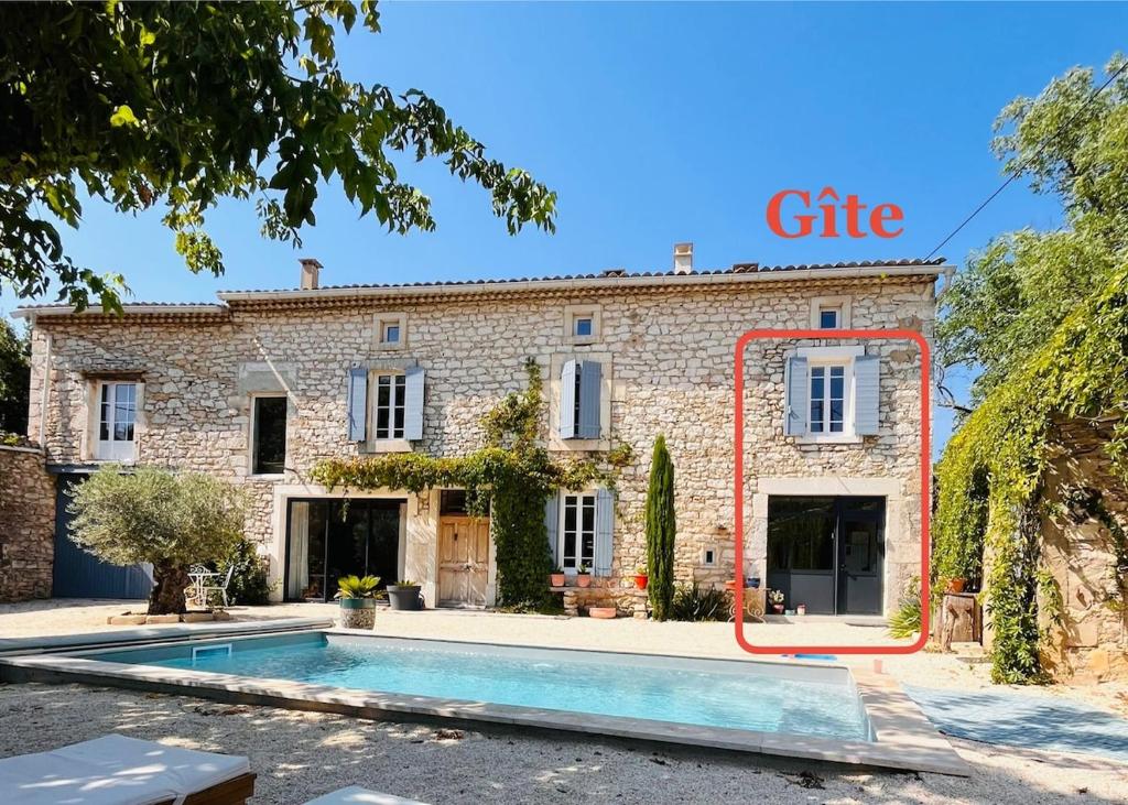 Bazén v ubytování Gîte de la Madeleine - au coeur du village nebo v jeho okolí