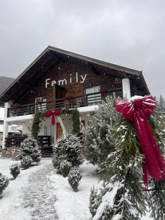 Bygningen som chaletet ligger i