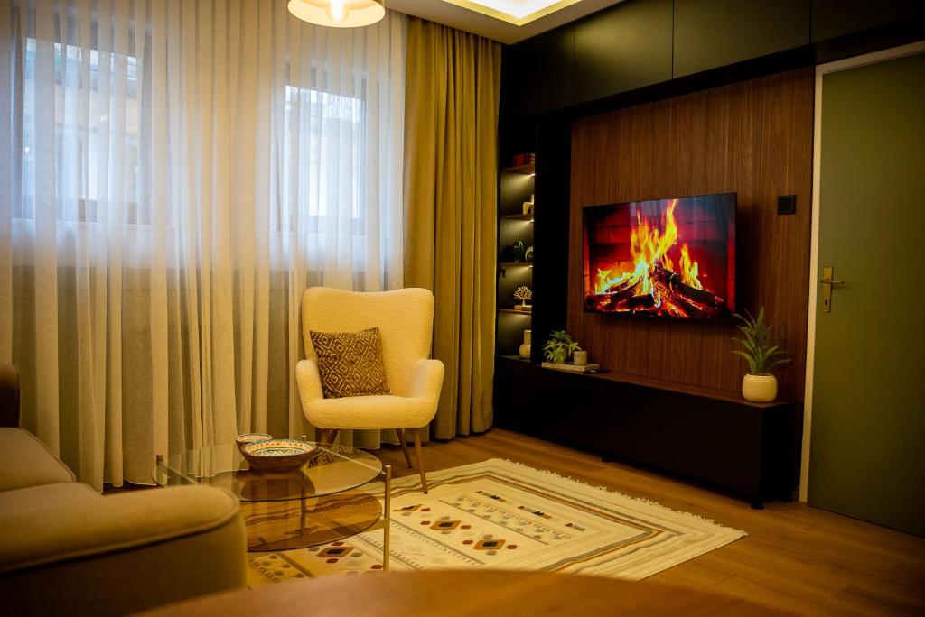 Khu vực ghế ngồi tại Apartment Bascarsija