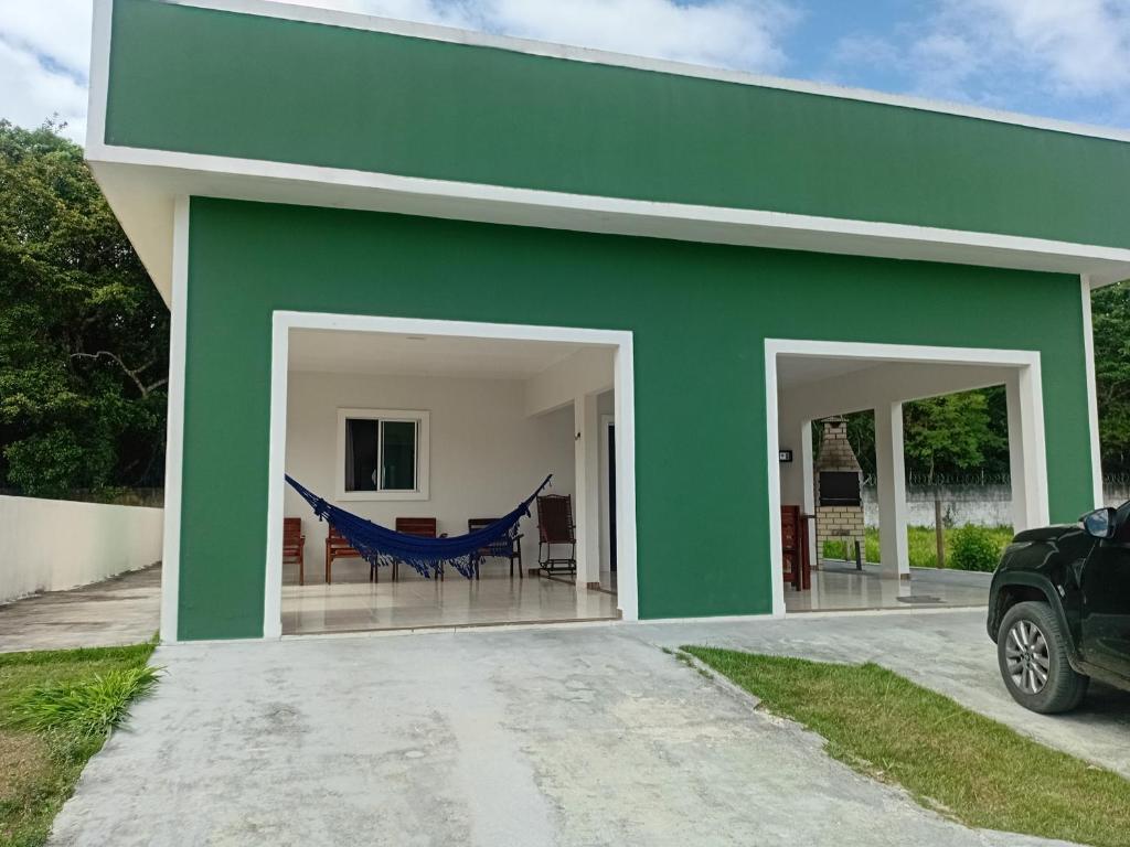 Bygningen som feriehuset ligger i