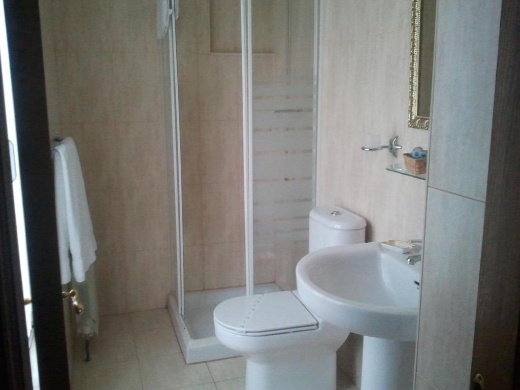 Koupelna v ubytování Hotel Los Laureles