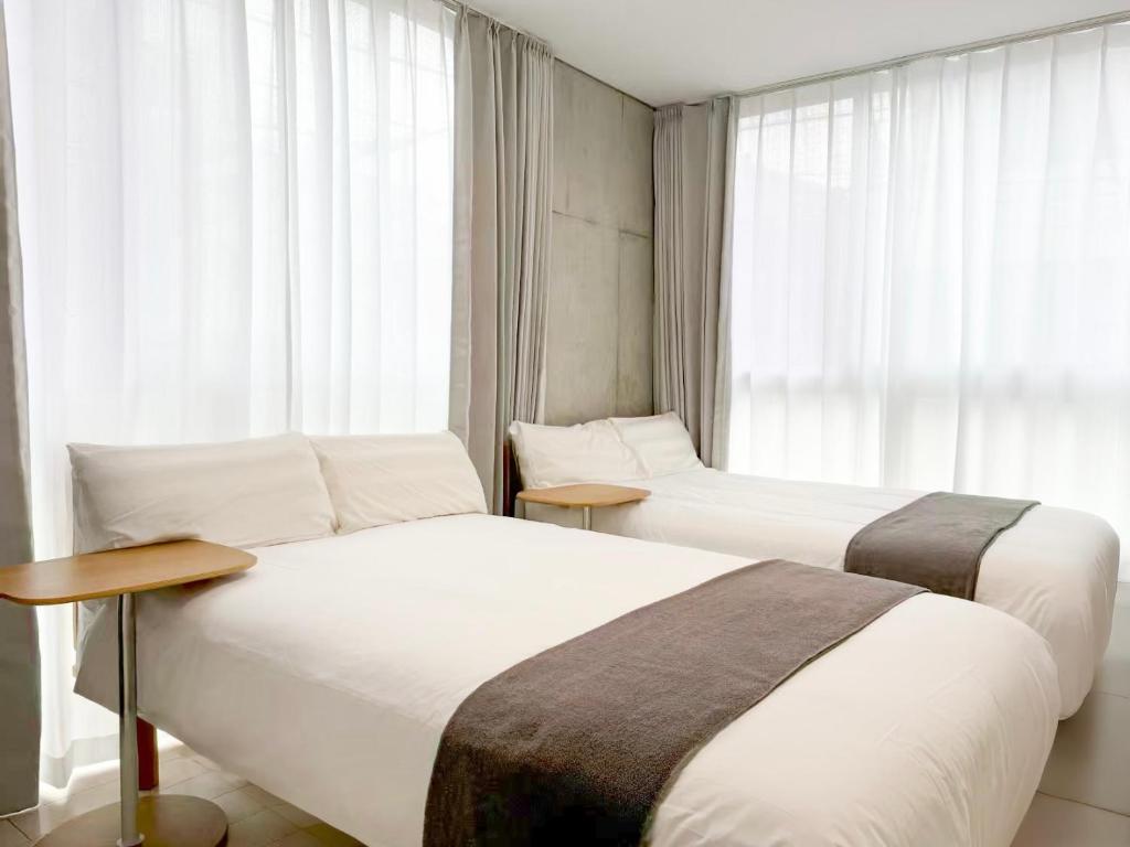 201Room,7-minute walk from Uguisudani Station located on the 2nd floor of an apartment-style building Twin room No elevator