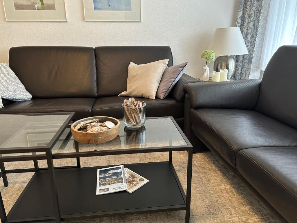 Et opholdsområde på Ferienwohnung Kiebitzwiese