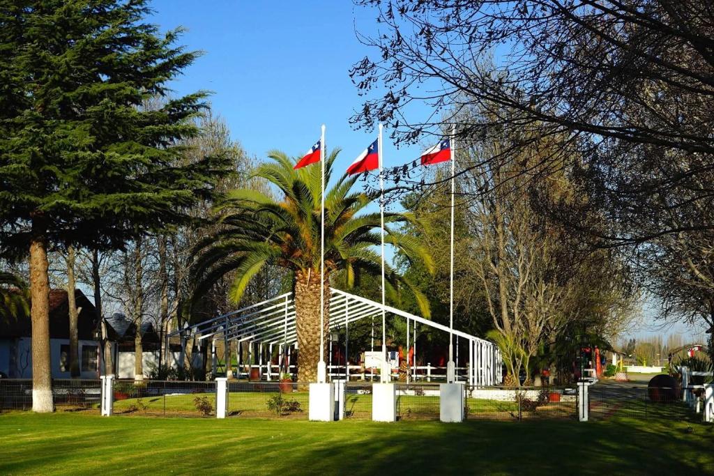 En have udenfor Hotel Colonial Maule Villa Alegre