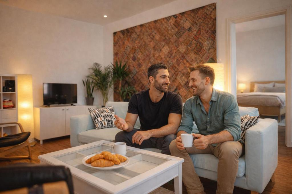 Et tv og/eller underholdning på Charmante Zollhaus-Wohnung - 2 bis 3 Gäste nähe Schweiz