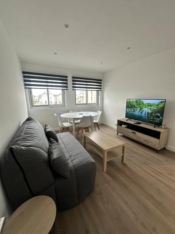 Televisor o centre d'entreteniment de Beachfront Apartment