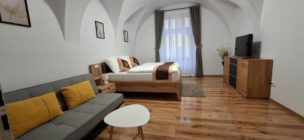 Apartmány Farní - Appartement Deluxe D'une Chambre