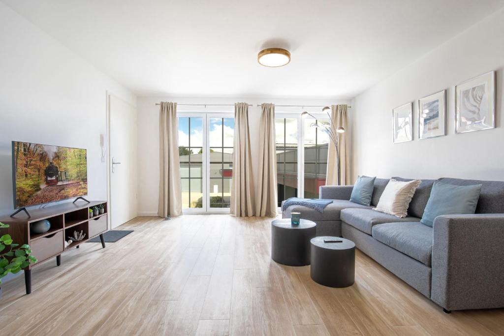 Et opholdsområde på Alte Fischfabrik Malina