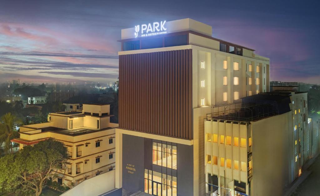 a rendering of a building with a park sign on it at Park Inn & Suites by Radisson, Puri in Puri