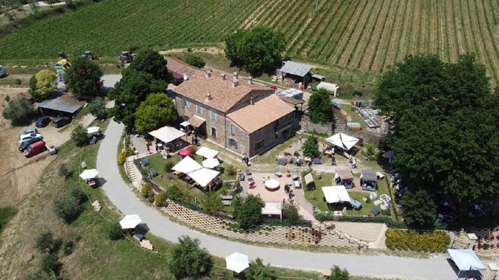 Et luftfoto af Tenuta di Freddano