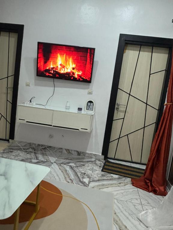 Et badeværelse på Résidence KENZO