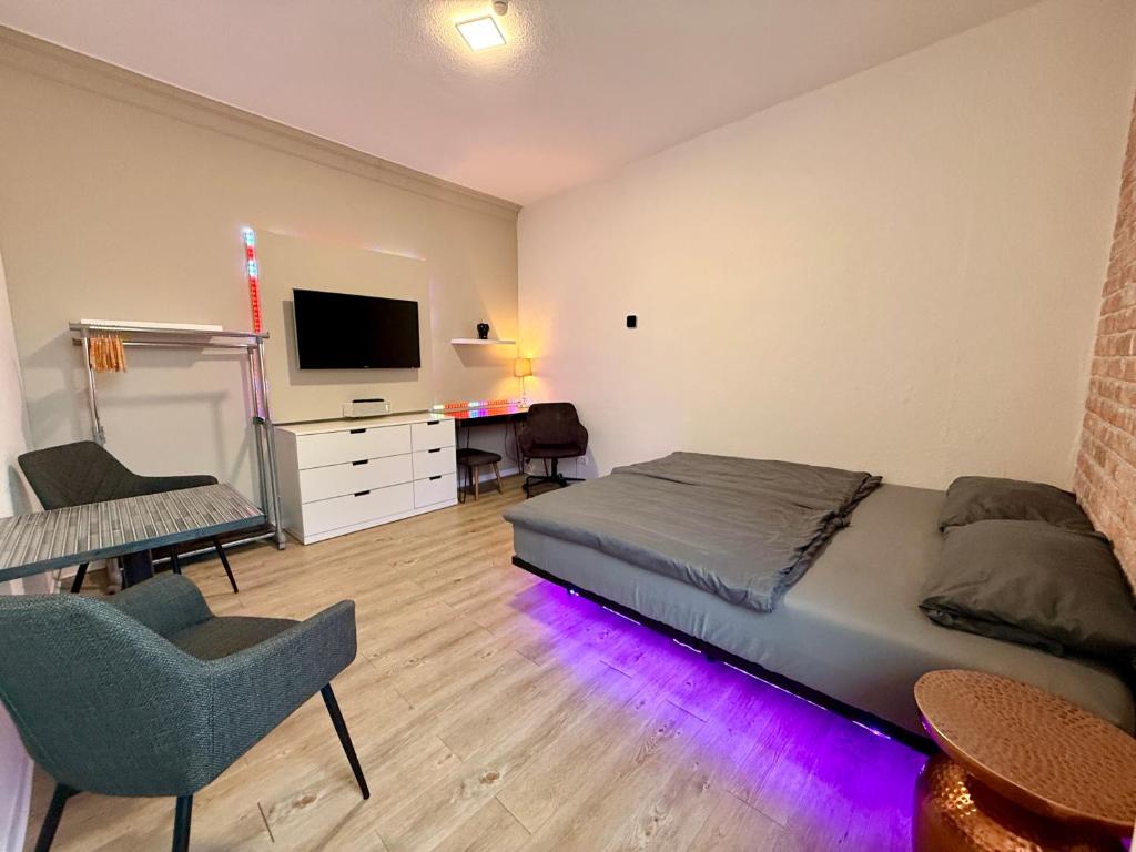 TV/trung tâm giải trí tại Stadtmitte im Zentrum von Itzehoe aber ruhig