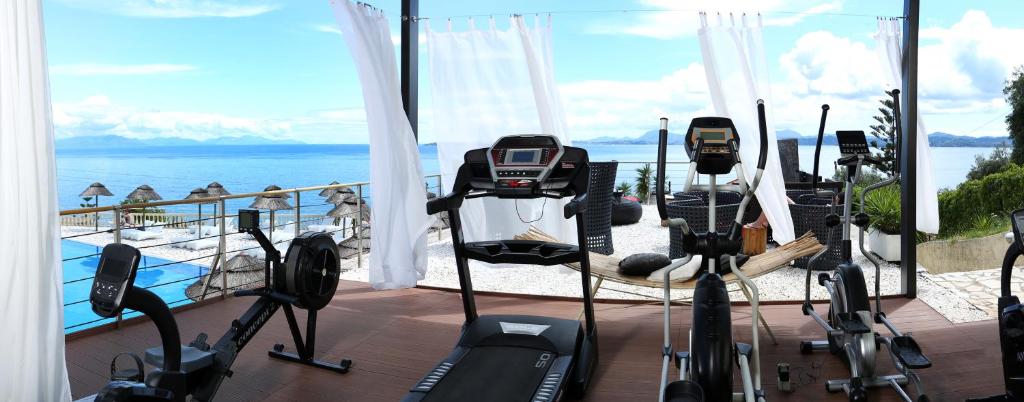 The fitness centre and/or fitness facilities at Pantokrator Hotel
