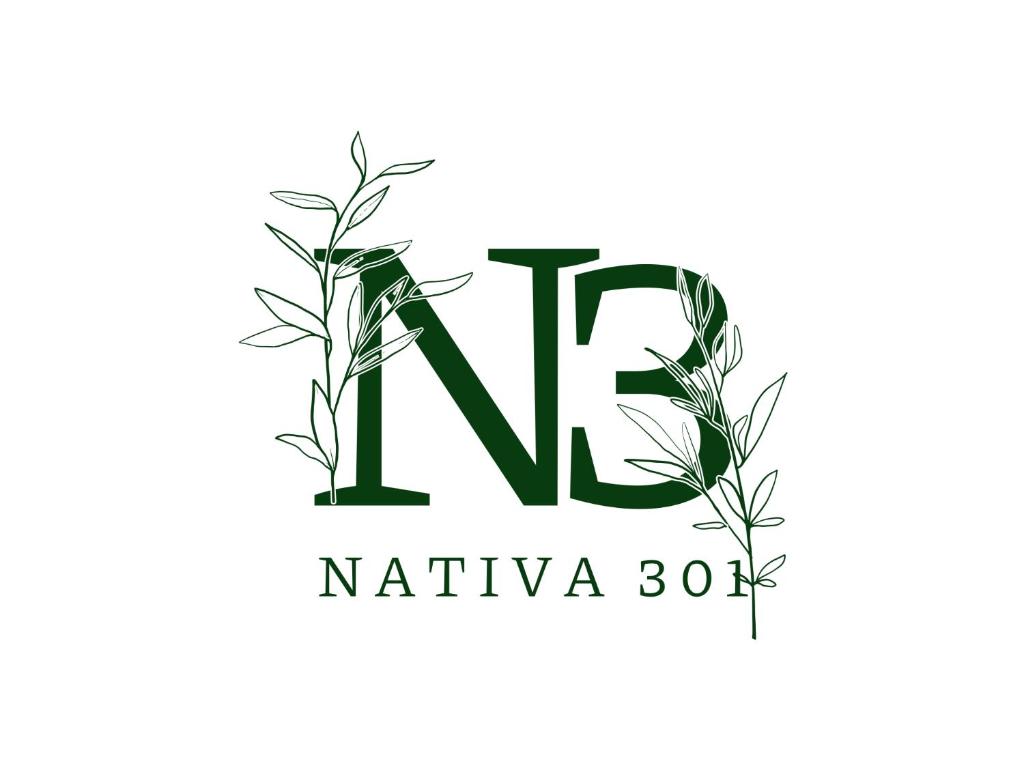 een logo voor een natuurlijke bar met planten bij Nat!va 301 in Cali