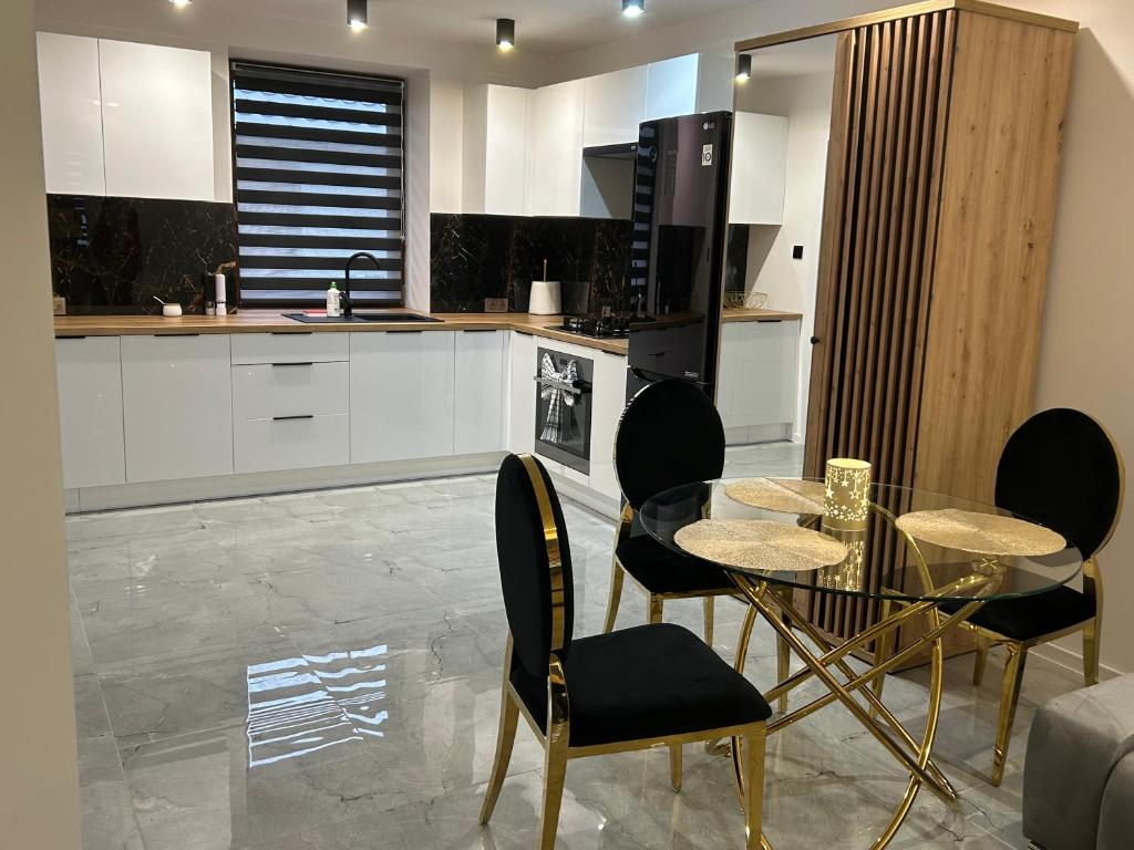 Køkken eller tekøkken på Apartament Ostrowiec Świętokrzyski