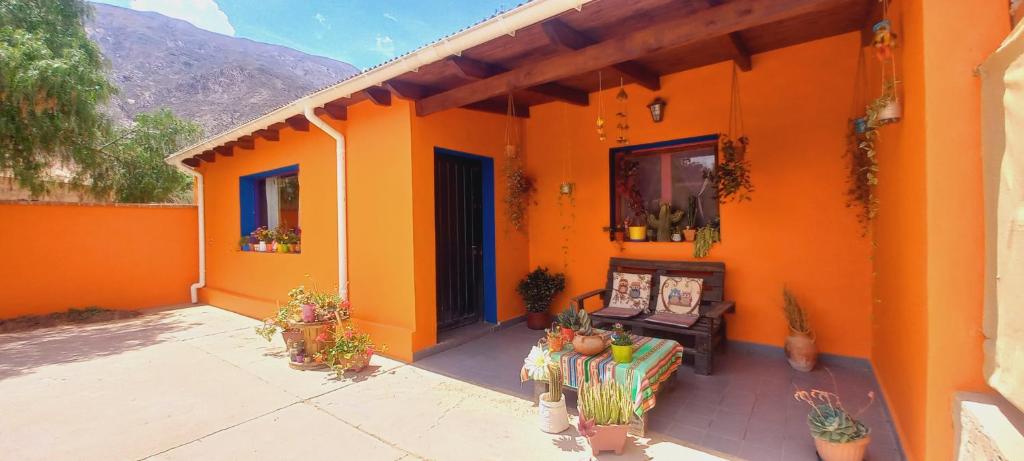 En generel udsigt til bjerge eller udsigt til bjerge taget fra den private indkvartering