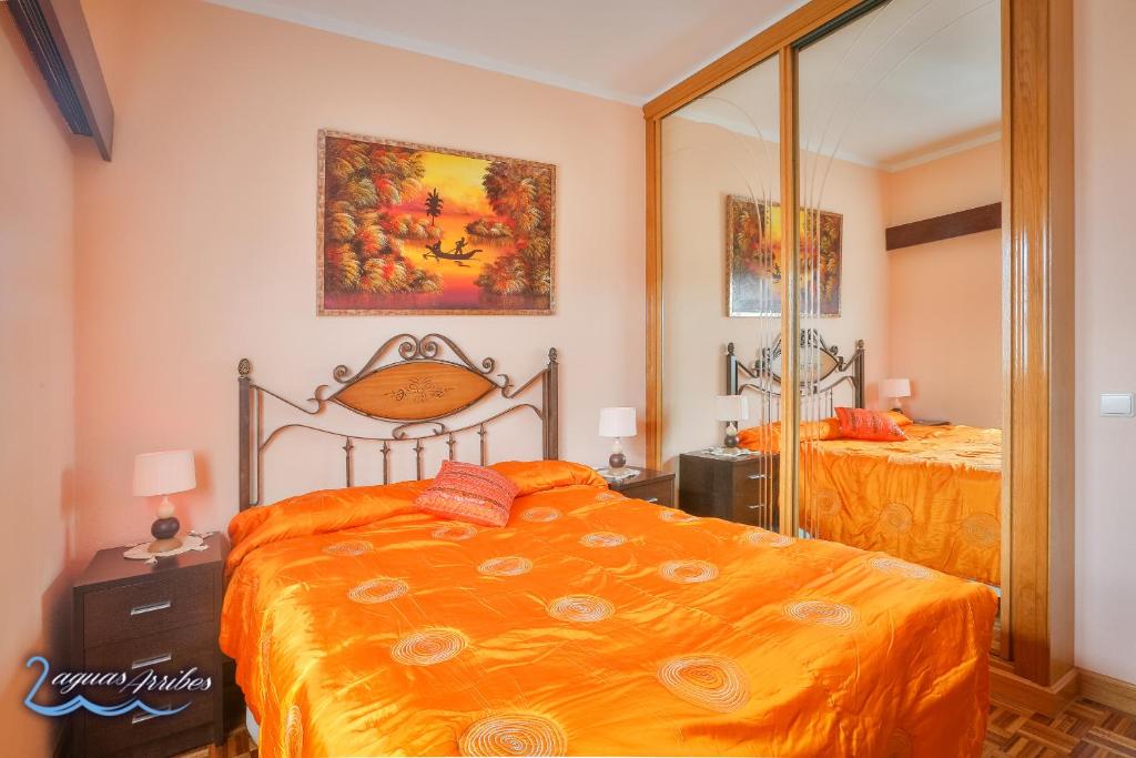 Ένα ή περισσότερα κρεβάτια σε δωμάτιο στο Casa Rural Duas Aguas Arribes