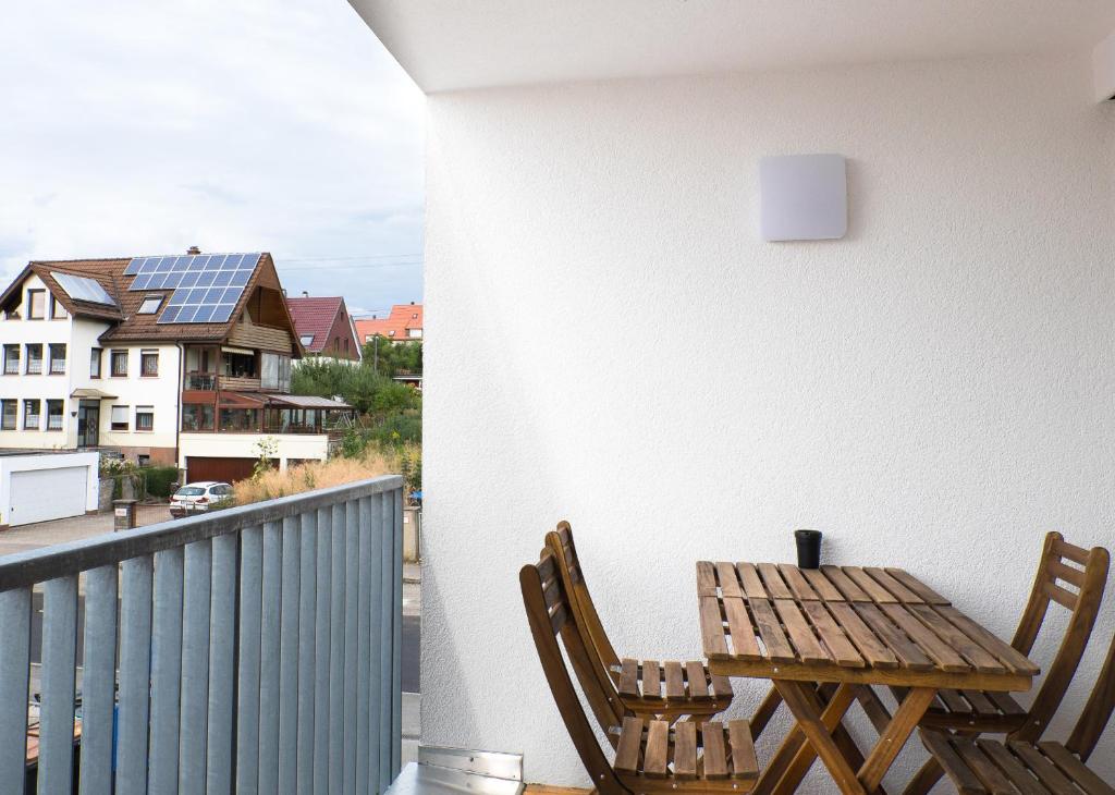 Balkón nebo terasa v ubytování Design Apartment Metzingen