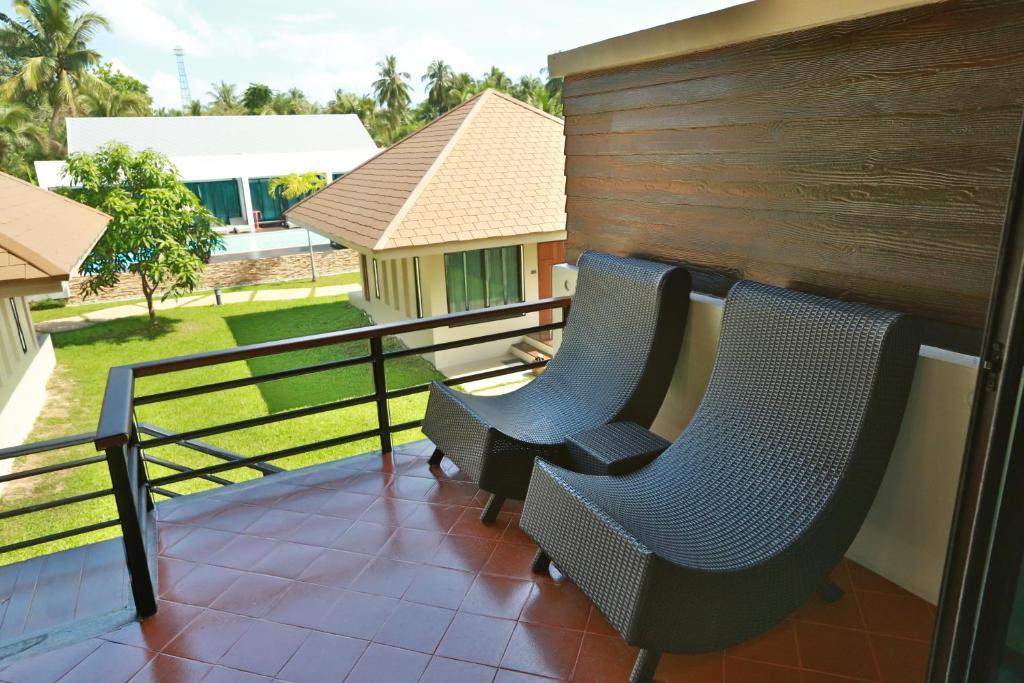 Balkón nebo terasa v ubytování Mook Lamai Resort and Spa