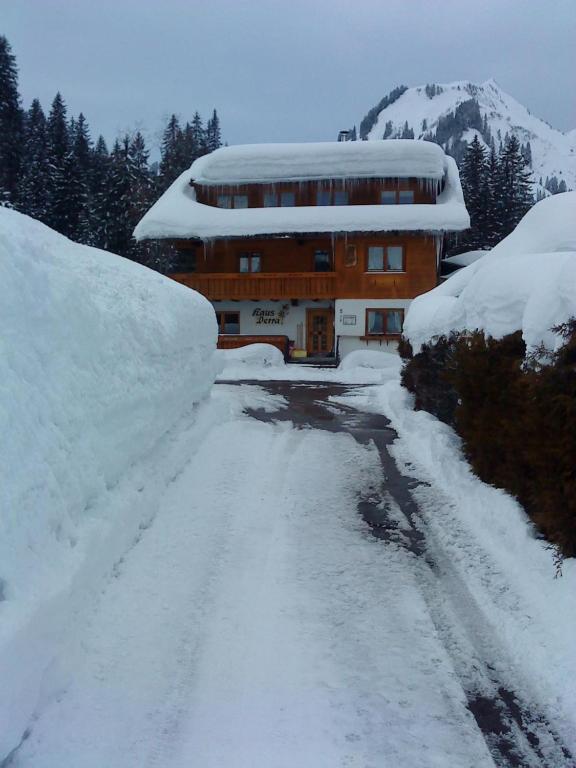 Haus Derra v zimě