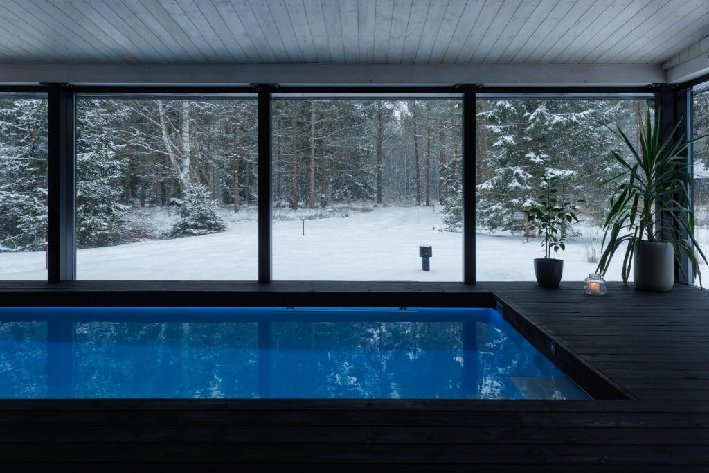 Keibulahe Puhkemaja kapag winter