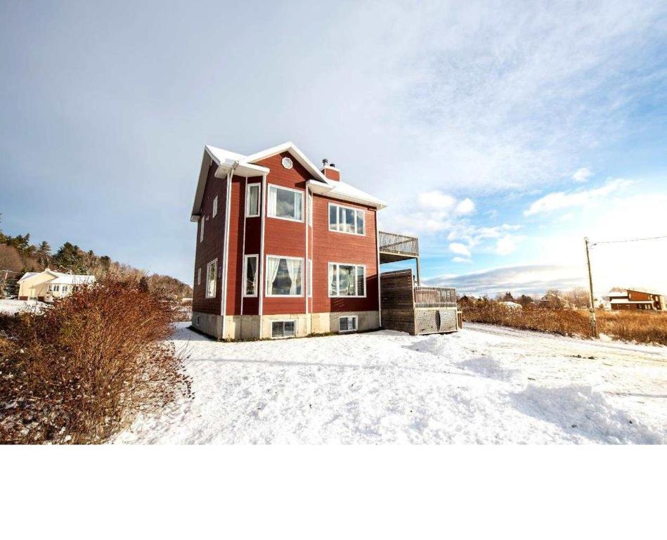 Bygningen som feriehuset ligger i