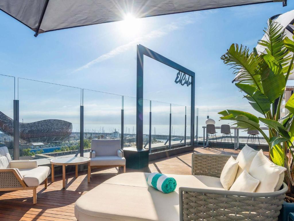 Parveke tai terassi majoituspaikassa Sofitel Barcelona Skipper