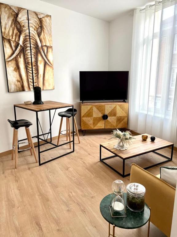 SYMPA 1 Bedroom 1BR Center of Reims Parking