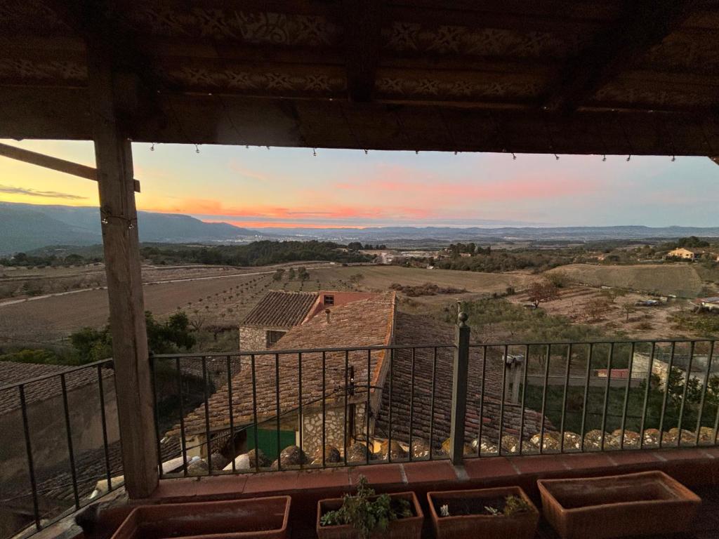 a view from the balcony of a house at Ca la Maria in Lilla