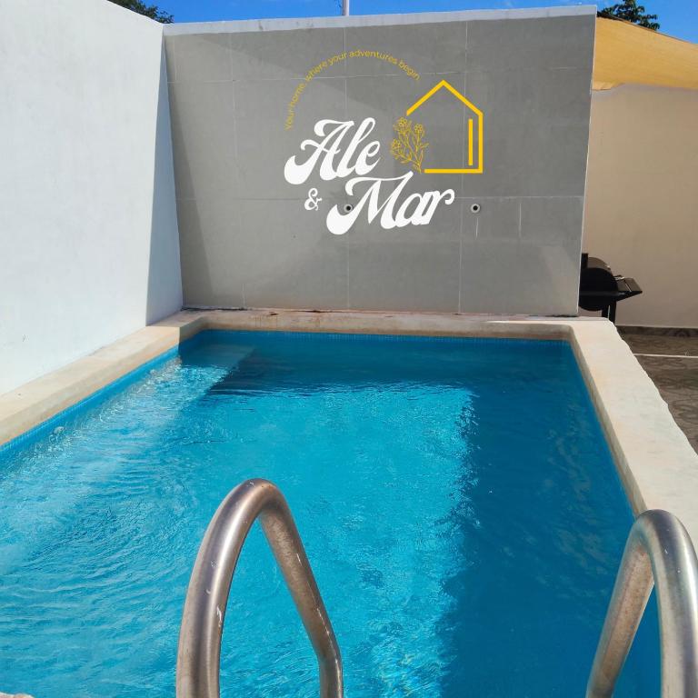 a swimming pool at a life and max resort at Casa Aleymar in Playa del Carmen