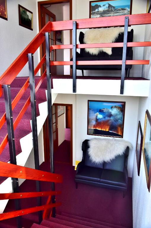 Postel nebo postele na pokoji v ubytování Guesthouse Hamar
