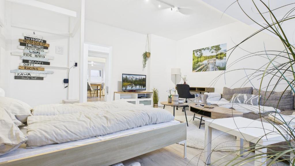 En eller flere senger på et rom på Landgrafenloft