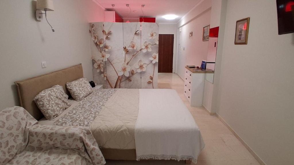 En eller flere senge i et værelse på Modern Studio by the sea