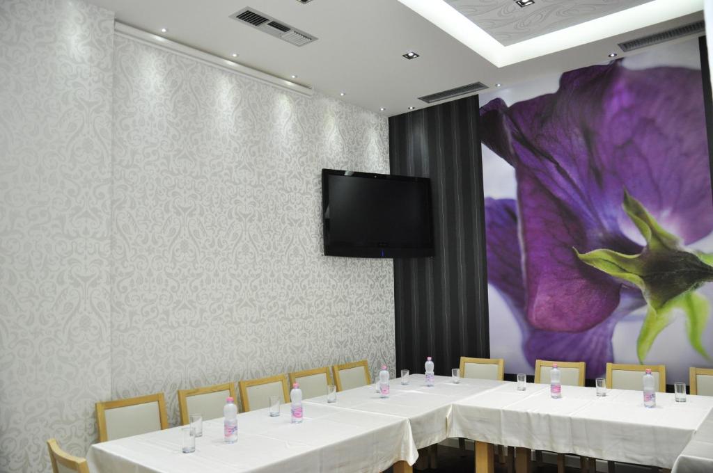 TV a/nebo společenská místnost v ubytování Hotel Vila Lule