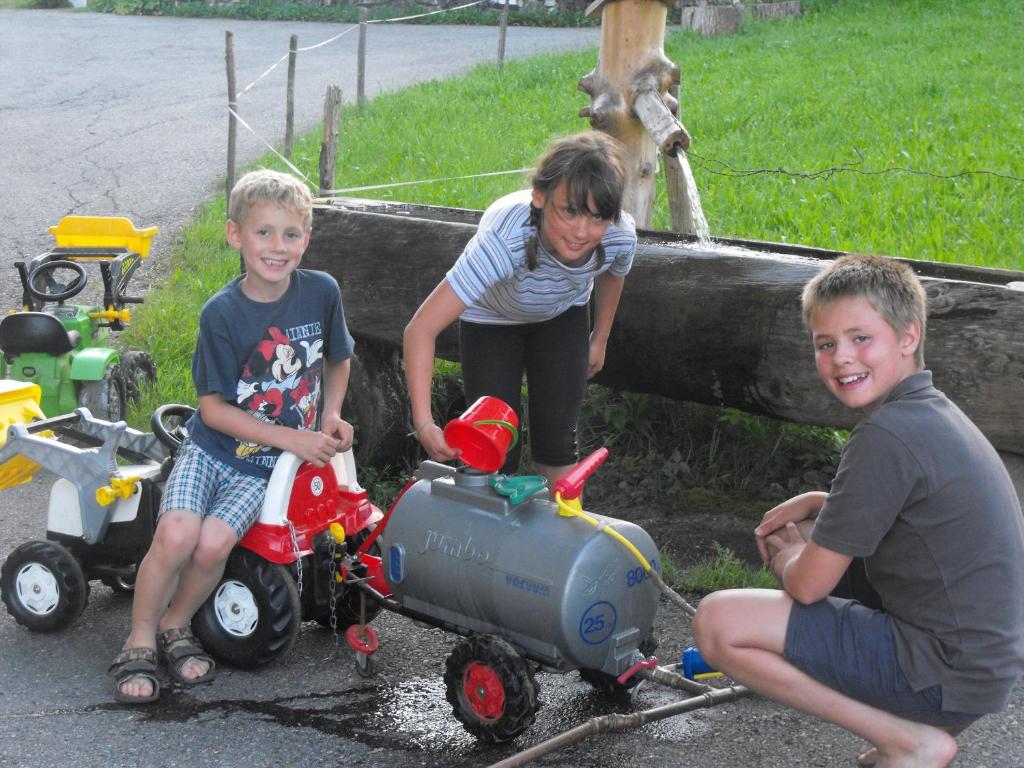 Děti v ubytování Ferienbauernhof Schneider
