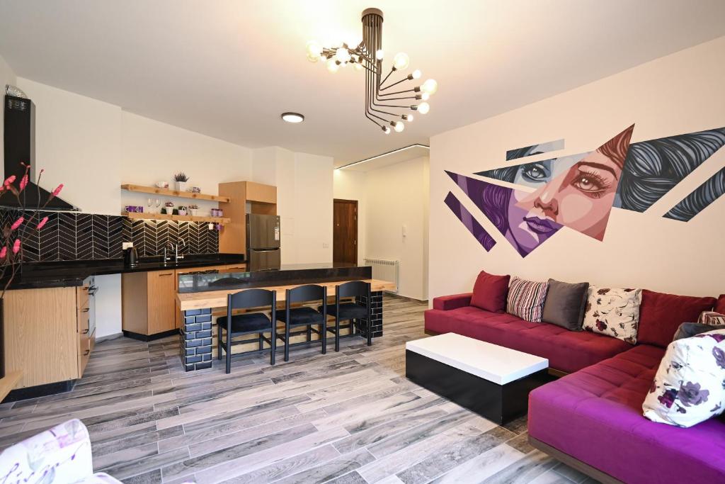 Nhà bếp/bếp nhỏ tại Arawan - Boutique Art Hotel - Tannourine