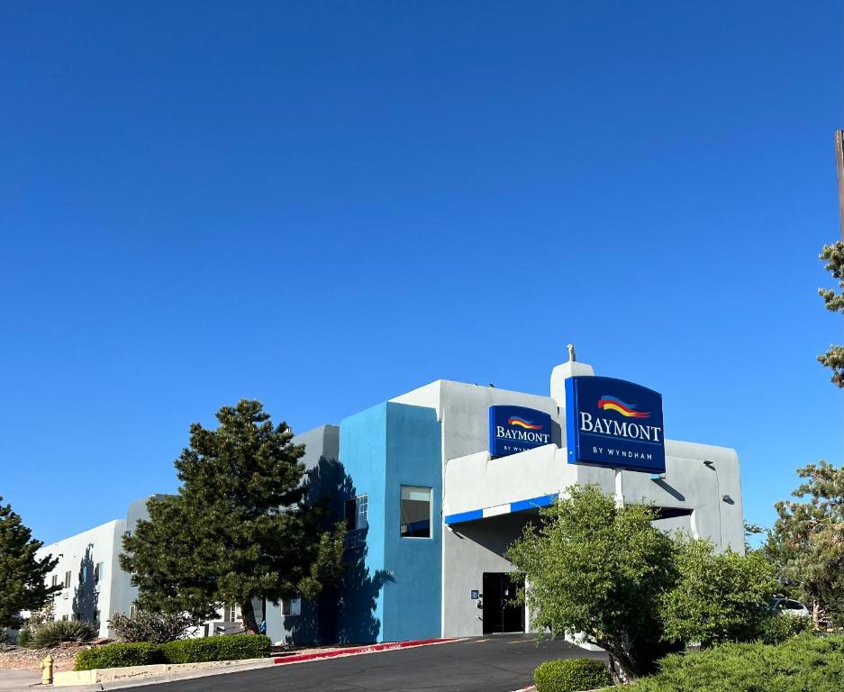 a building with a bmw sign on it at Baymont by Wyndham Santa Fe in Santa Fe