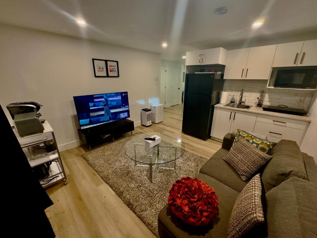 Nhà bếp/bếp nhỏ tại Cozy Apartment close to Moncton Airport