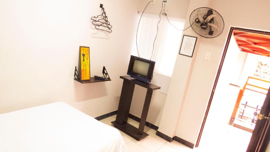 TV a/nebo společenská místnost v ubytování Jer`s Hostal