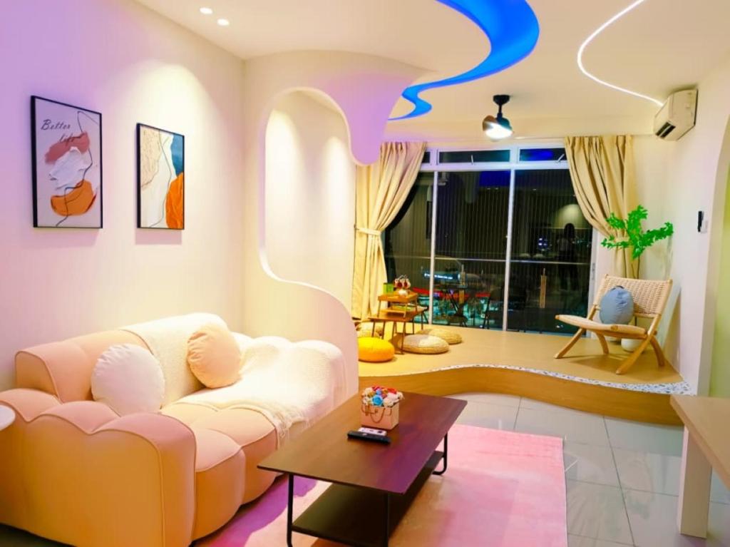 Kulai D'Putra Suites 1min to ioiMall near JPO, Senai Airport - Apartment Mit Balkon