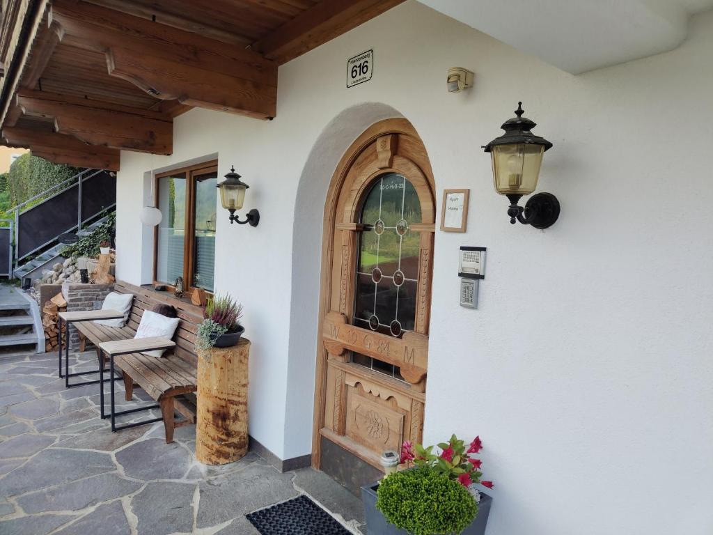 Balkón nebo terasa v ubytování Apart Hanna