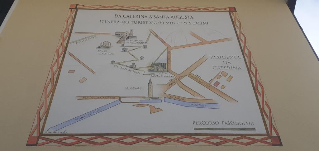 a picture of a floor plan of a building at Locazione da nonna Gusta in Vittorio Veneto
