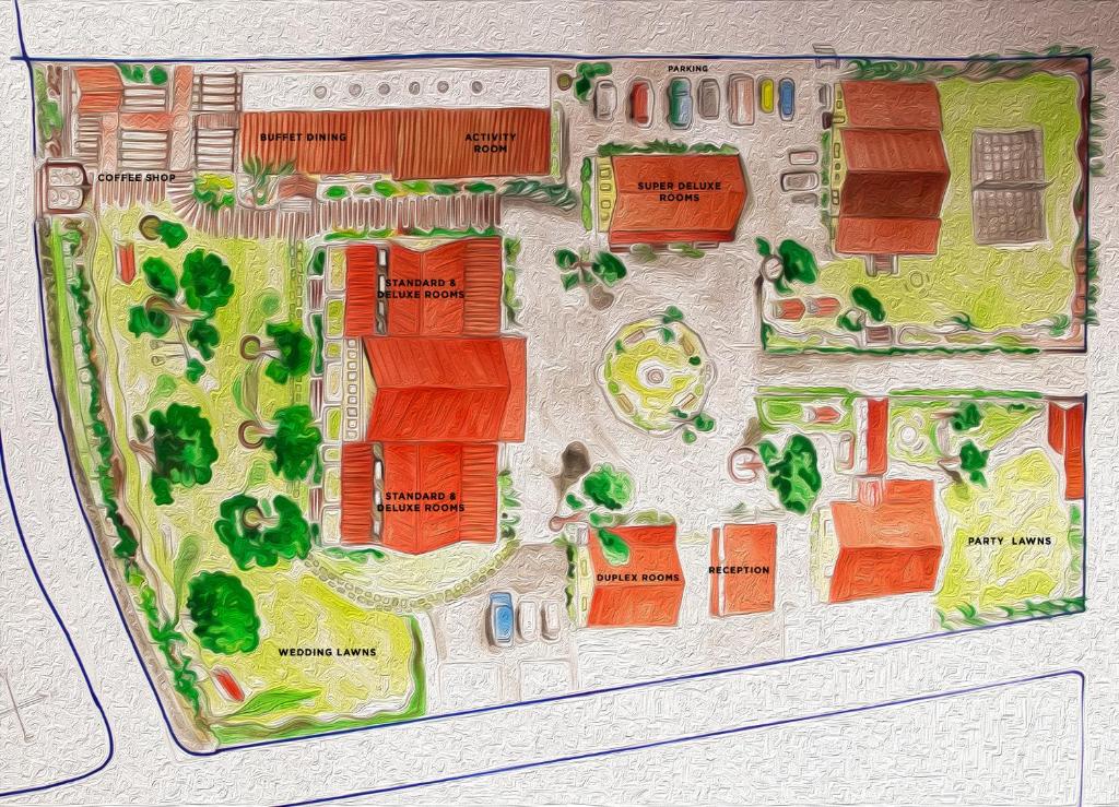 Půdorys ubytování Hotel Malas