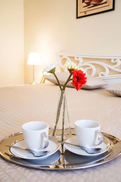 Postel nebo postele na pokoji v ubytování Apartment Za Poricskou branou
