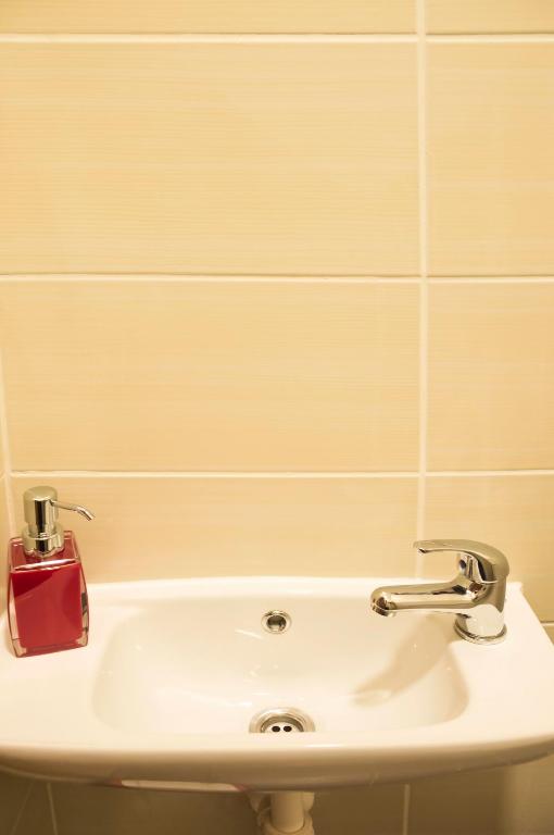 Koupelna v ubytování Apartment Za Poricskou branou