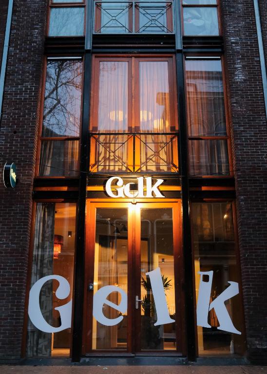 a store front of a building with the sign of the store at Gelk in Groningen